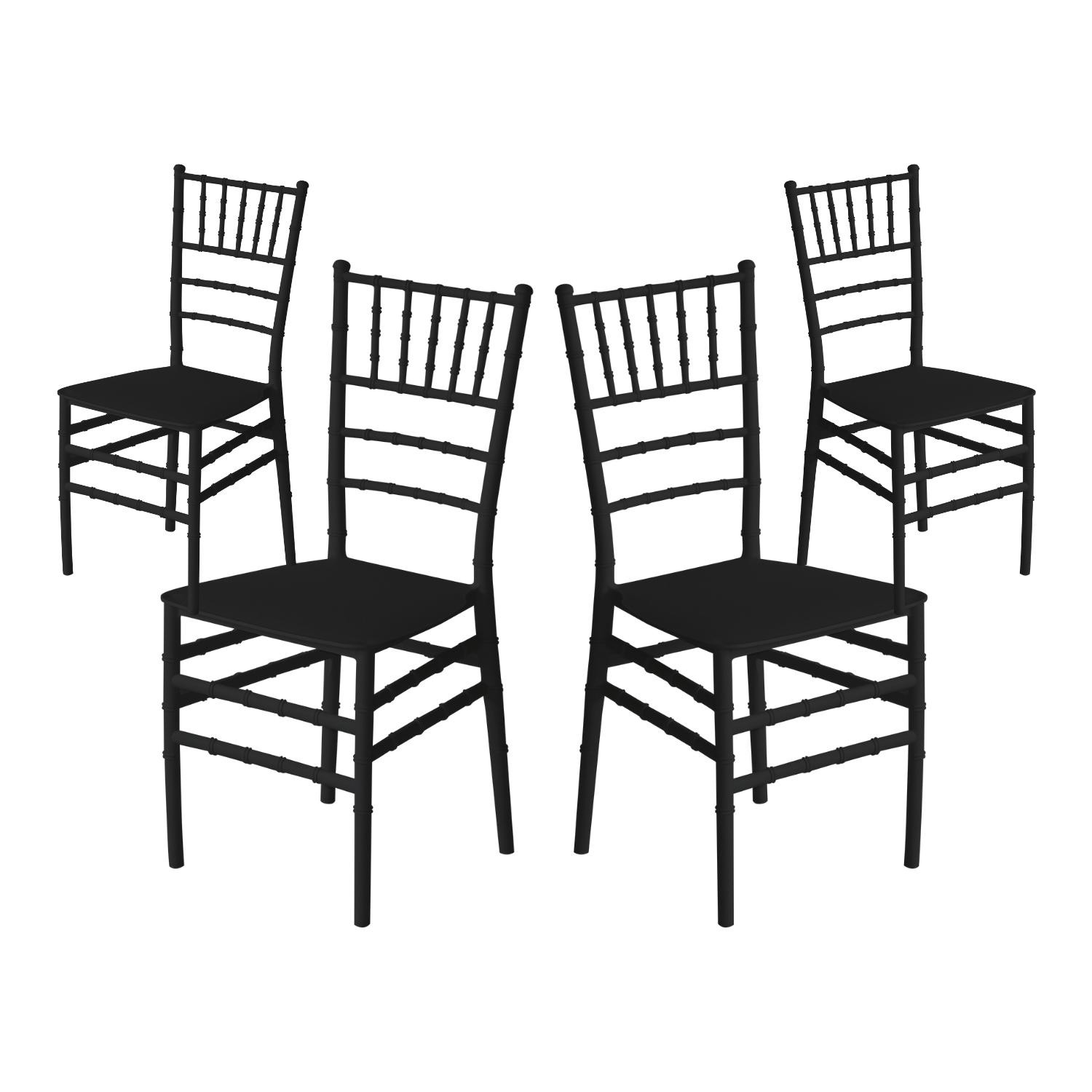Pack 4 Sillas para Catering Apilables Dorothy 45x43x88cm 7house Sillas y Sillones de Exterior 1